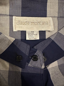 1980s Claude Montana tunic