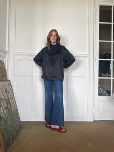 1970s Daniel Hechter satin blouse