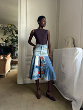 Load image into Gallery viewer, 1970s handmade denim skirt
