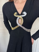 Load image into Gallery viewer, 1970s snakes dress
