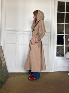 1970s Yves Saint Laurent hooded trench coat