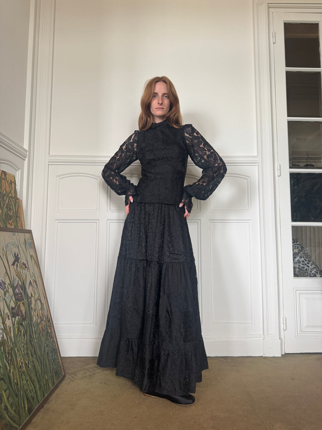 1970s Catherine Buckley patchwork lace set