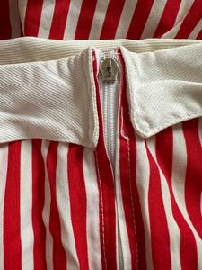 1980s striped jumpsuit