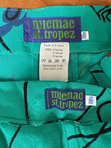 1980s Mic Mac Saint Tropez shorts set