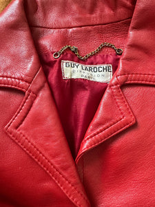 1970s Guy Laroche leather jacket