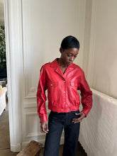 Load image into Gallery viewer, 1970s Guy Laroche leather jacket

