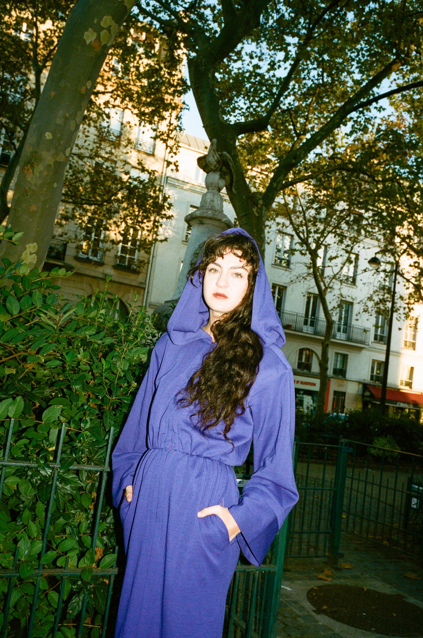 AW 1985/86 Yves Saint Laurent hooded dress – Souvenir Vintage