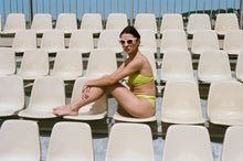 Load image into Gallery viewer, 1980s deadstock Ungaro neon swimsuit

