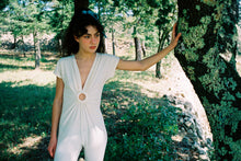 Load image into Gallery viewer, French Riviera cream jumpsuit

