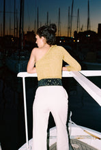 Load image into Gallery viewer, 1980s Dorothée Bis one sleeve gold sweater
