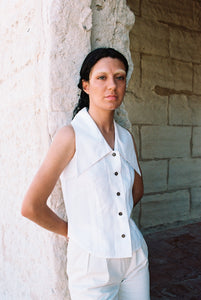 1980s Dorothée Bis oversized collar shirt