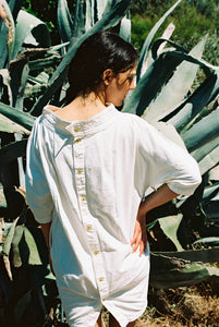1980s Thierry Mugler white dress