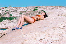 Load image into Gallery viewer, 1990s Scherrer Plage rust swimsuit
