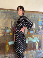 Load image into Gallery viewer, 1960s black quilted set

