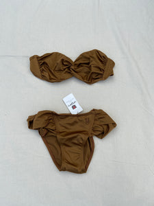 1980s Ungaro brown swimsuit