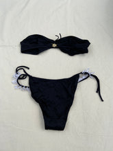 Load image into Gallery viewer, 1970s Ungaro black fringed swimsuit
