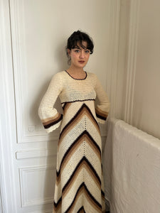 1970s crochet dress