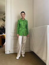 Load image into Gallery viewer, 1960s deadstock bright green safari jacket
