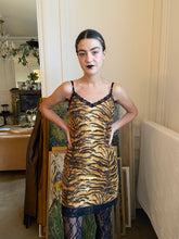 Load image into Gallery viewer, 1990s D &amp; G tiger mini dress

