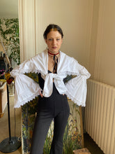 Load image into Gallery viewer, 1980s Plein Sud white blouse
