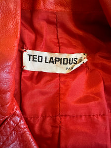 1970s Ted Lapidus leather trench-coat