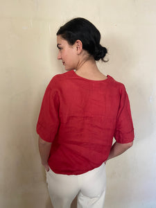 1970s Yves Saint Laurent linen blouse