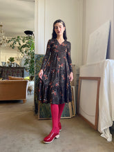 Load image into Gallery viewer, 1970s British boutique brown dress
