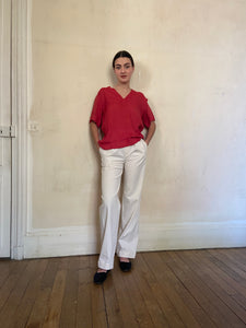 1970s Yves Saint Laurent linen blouse