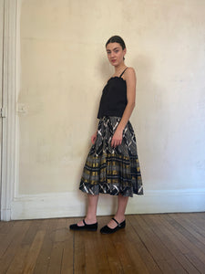 1970s Anastasia plaid skirt