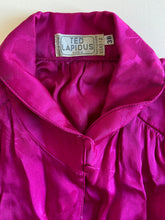 Load image into Gallery viewer, 1970s Ted Lapidus hot pink blouse
