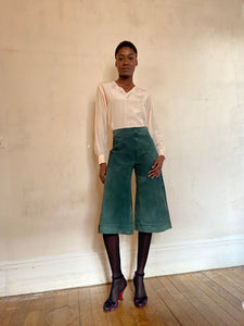 1970s Ted Lapidus suede culottes