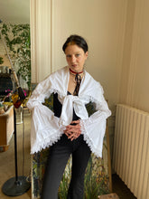 Load image into Gallery viewer, 1980s Plein Sud white blouse
