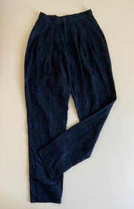 1970s Philippe Salvet black lace pants