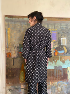 1960s black quilted set