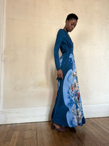 1970s french boutique dress