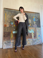 Load image into Gallery viewer, 1960s black quilted set
