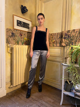 Load image into Gallery viewer, AW 1981 Yves Saint Laurent rhinestones black bustier
