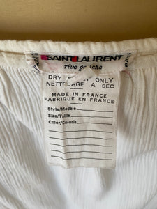 SS 1976 Yves Saint Laurent gauze dress