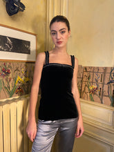 Load image into Gallery viewer, AW 1981 Yves Saint Laurent rhinestones black bustier
