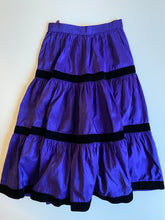 Load image into Gallery viewer, 1970s Yves Saint Laurent purple silk taffeta set
