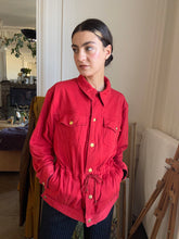 Load image into Gallery viewer, 1990s Jean Paul Gaultier Junior red jersey jacket

