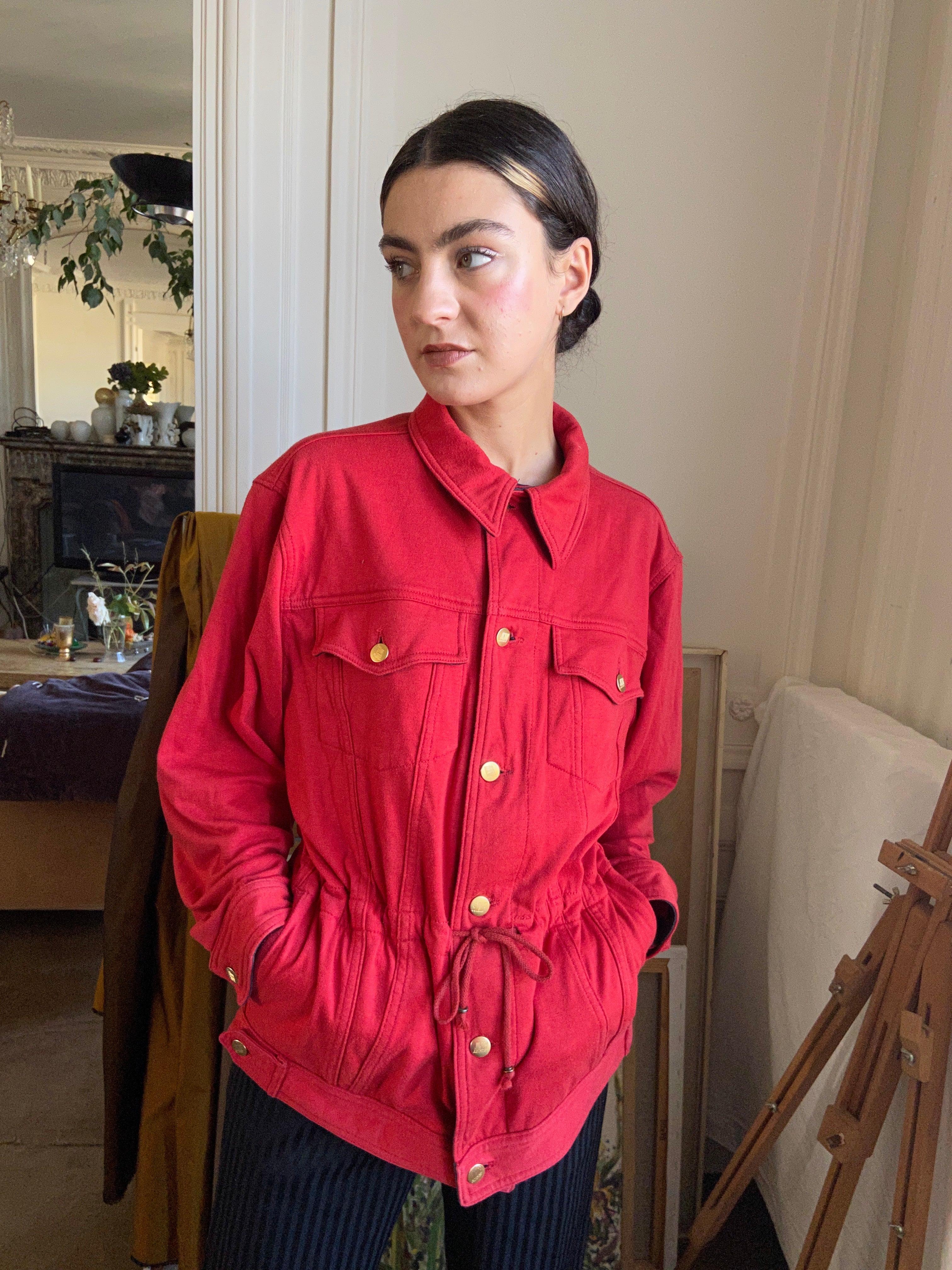 1990s Jean Paul Gaultier Junior red jersey jacket – Souvenir Vintage