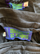 Load image into Gallery viewer, 1970s Mic Mac Saint Tropez black cotton set
