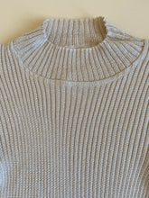 Load image into Gallery viewer, 1970s deadstock cream ribbed knit sweater
