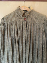 Load image into Gallery viewer, 1970s pleated tweed coat
