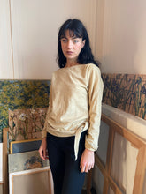 Load image into Gallery viewer, 1970s Yves Saint Laurent beige suede blouse
