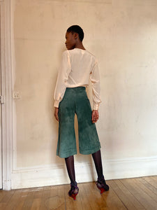 1970s Ted Lapidus suede culottes