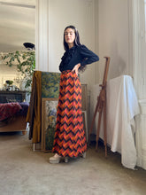 Load image into Gallery viewer, 1970s deadstock striped long skirt
