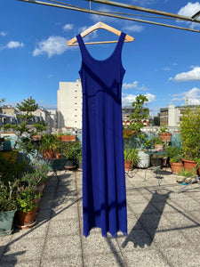 1990s Jean Paul Gaultier blue mesh dress