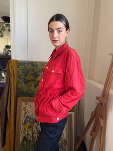 1990s Jean Paul Gaultier Junior red jersey jacket